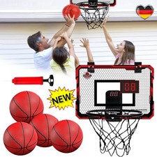 Indoor Basketball Hoop for Children With 4 Balls and Electronic Scoreboard Toy