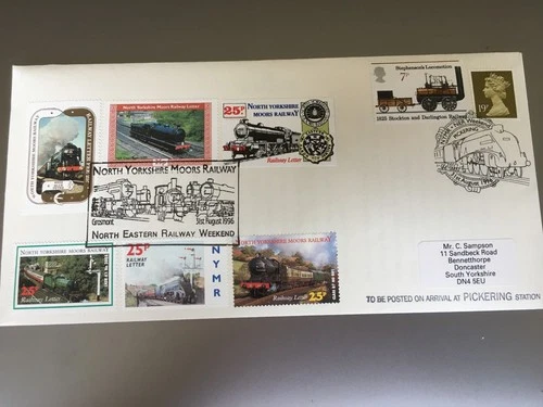 GB STAMPS NORTH YORKSHIRE MOORS RAILWAY FIRST DAY COVER REF No 4403