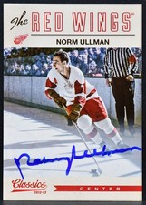 2012-13 Panini Classics Signatures Autographs Norm Ullman 192 Auto 4679