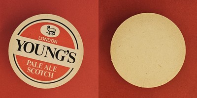 London Young's Pale Ale Scotch Brauerei Bierdeckel Bier