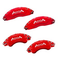 Red White Logo Aluminum Caliper Covers Ford Taurus SE SEL Ltd 13-19 4Pcs