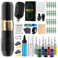 PROFESIONAL Maquina De Tatuaje Kit Para Tatuar Tattoo Rotativa Pluma