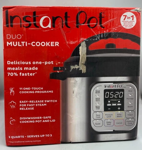 Instant Pot Duo Mini 7-in-1 3 Qt Electric Cooker, Steamer, Yogurt, Warmer (READ)