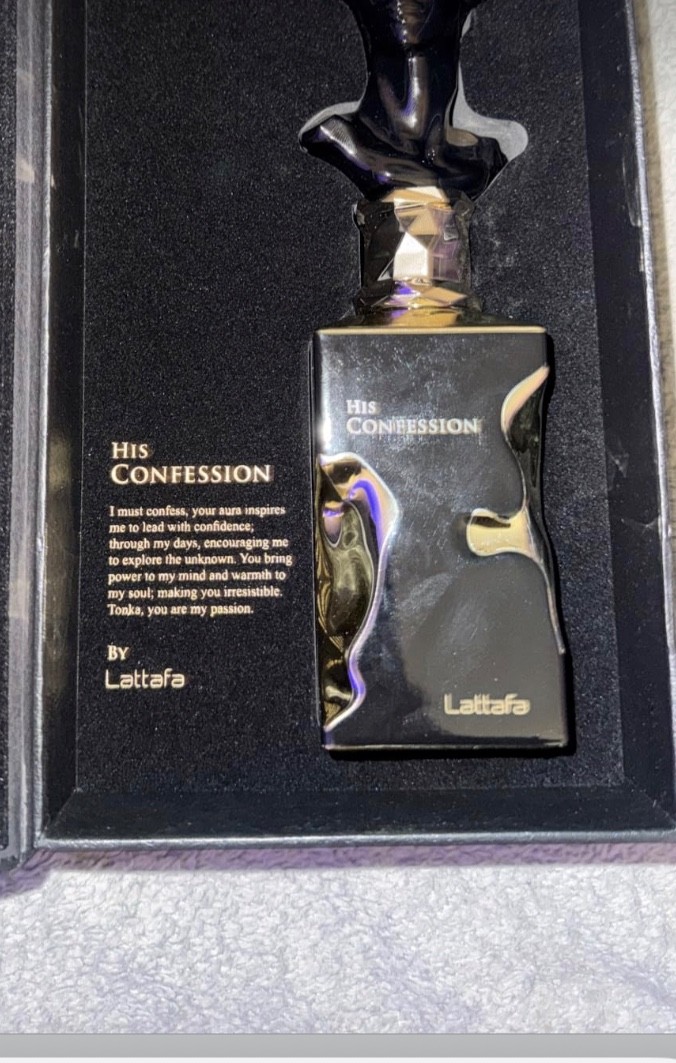 Lattafa His Confession for Men Eau de Parfum 3.4 Fl Oz (Pack of 1