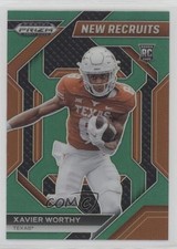 2024 Panini Prizm Draft Picks New Recruits Green Xavier Worthy #NR-XWY 1ik9