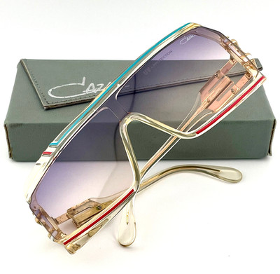 vintage CAZAL 858 col 253 clear sunglasses W.Germany 1980s MC Hammer HipHop BBoy