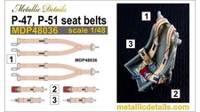 1/48 Metallic Details MDP48036 P-47 P-51 3D D...