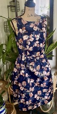 NWT Tahari  Dresses Navy Blush Floral Metallic...