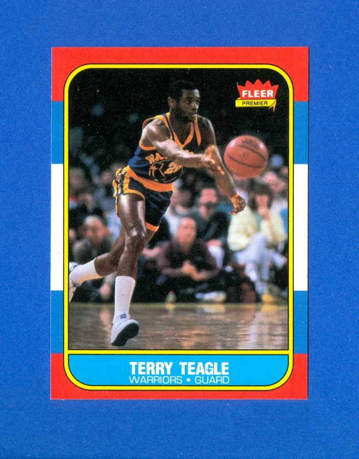 1986/1987 Fleer Basketball#107 Terry Teagle 86/87 Set Break RC Rookie Card NR/MT