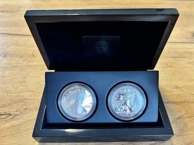 2012 American Eagle San Francisco Two-Coin Silver Proof Set EG1 - Etui inkl. COA - Bild 1 von 4