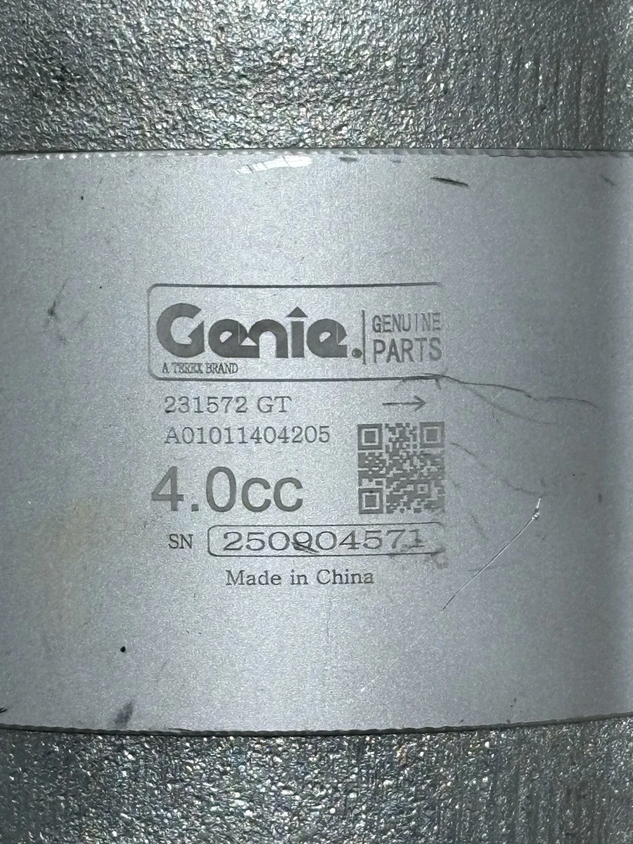 Genie Gear Pump (231572GT) A01011404205 4.0cc photo 5