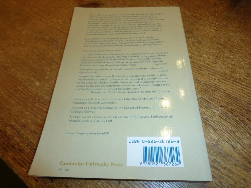 Latin Palaeography: Antiquity & the Middle Ages by Bernhard Bischoff. - Image 2 of 4