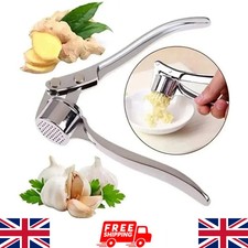 Heavy Duty Stainless Steel Garlic Squeezer Press Crusher Removable Kitchen Tool
