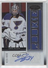 2012-13 Certified Freshman Fabrics 423/499 Jake Allen #185 Auto 0d7y