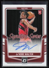 Ja'Kobe Walter 2024-25 Donruss Optic #SS-JAK Signature Series AU Toronto Raptors