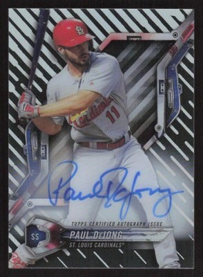 2018 TOPPS HIGH TEK PAUL DEJONG HT-PD HIGH TEK AUTOGRAPHS CARDINALS