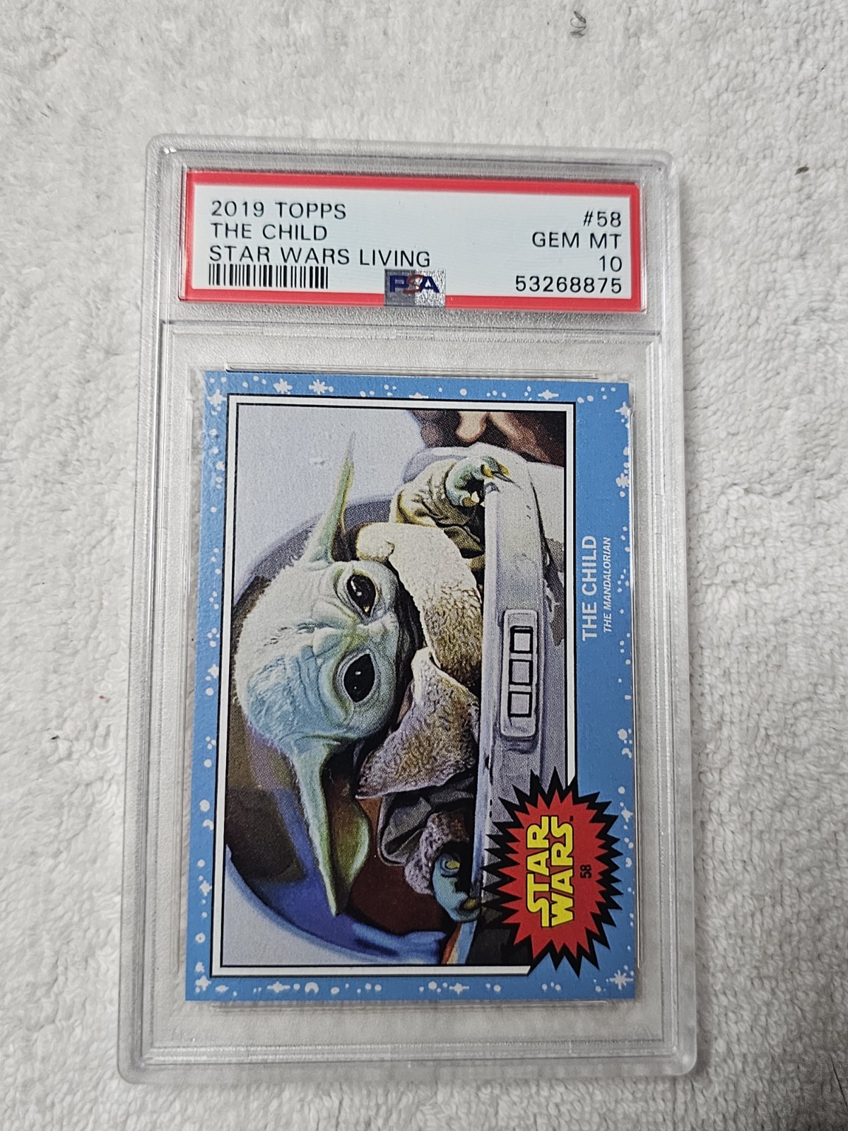 2019 Topps The Child PSA 10 Gem Mint #58 Star Wars Living Set Grogu Baby Yoda