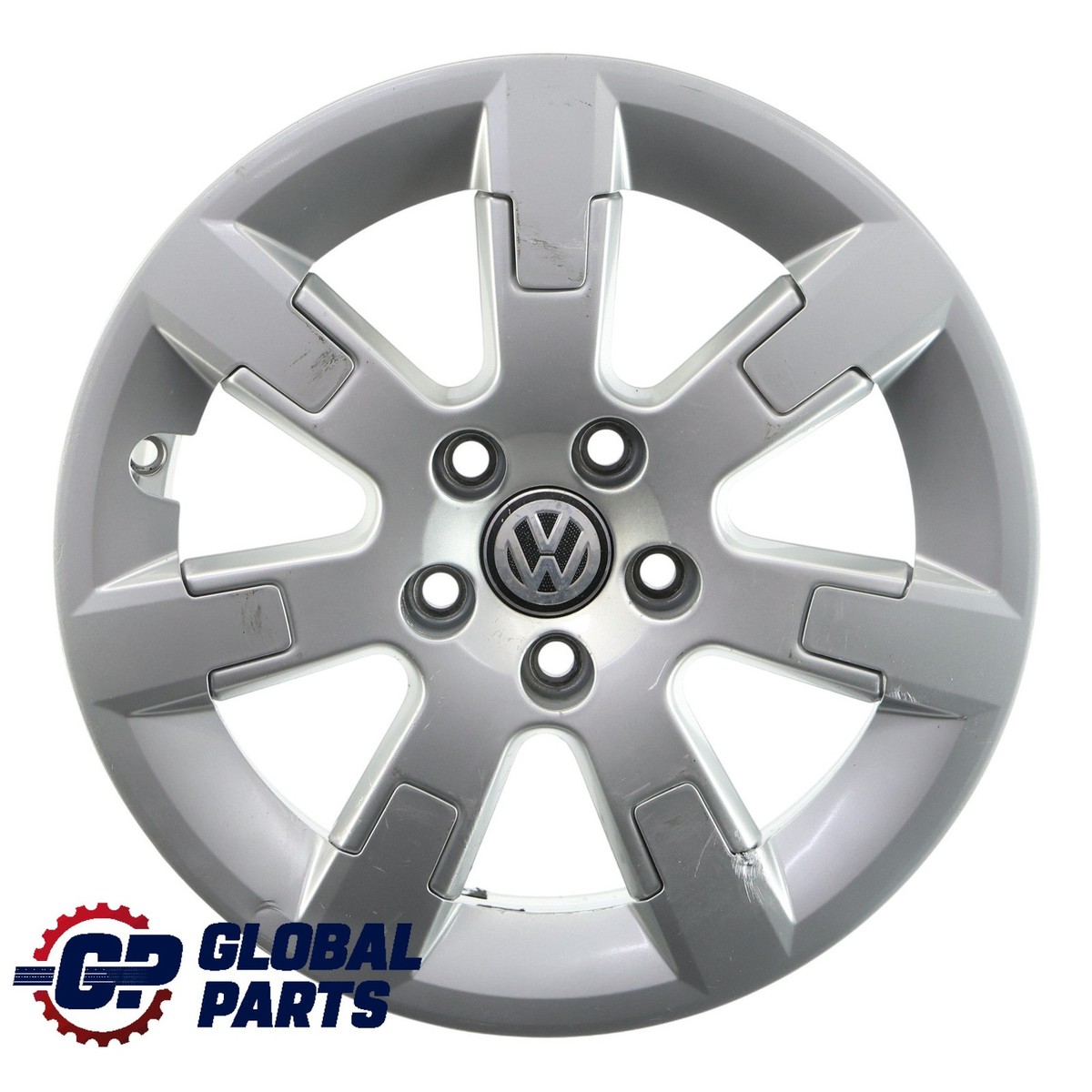 VW Volkswagen Polo 6R Mk5 Wheel Rim Alloy Silver 15