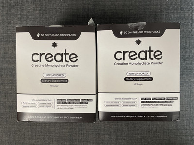 Create Single Serve Creatine Monohydrate Powder   5g 6.3 Ounce - 30 STICKS