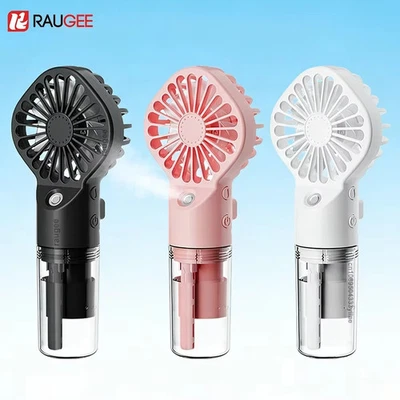 Portable Mini Handheld Fan USB Rechargeable Cooling Mist Fan 4 Speed UK - Image 1 of 4