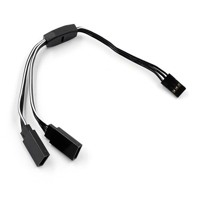 SERVO Y-KABEL / V-KABEL SCHWARZ 150MM LÄNGE  JR/FUTABA STECKER # WPT-0154BK