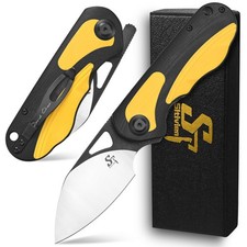 ST156 Pocket Folding , Sandvik 14C28N Steel Blade with G10 Handle,Chinese Zod...
