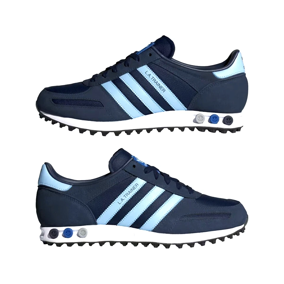 Scarpe da ginnastica Adidas LA Trainer Originals da uomo taglia UK 7 12 indaco cielo chiaro