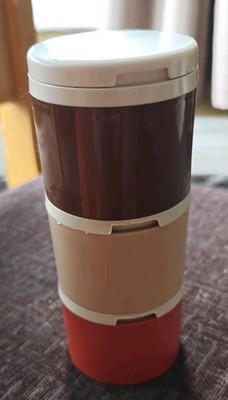 Vintage 60er/70er Jahre TUPPERWARE Gewürz-/Gewürzstreuer - 3x Farben mit Deckel