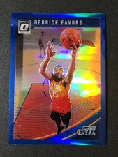 2018-19 Panini Optic DERRICK FAVORS #83 Blue Prizm/49 Georgia Tech 🏀 Utah JAZZ