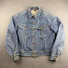Vintage Denim 101 Lee Jacket Men's 42 Blue USA Trucker 70s 80s Union Riders