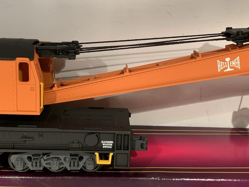 MTH PREMIER BESSEMER & LAKE ERIE KRANWAGEN! O SCALE WRECKER BOOM B&LE CUSTOM - Bild 12 von 20