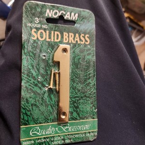 NOCAM Number 1 3 Inch Solid Brass Unopened New