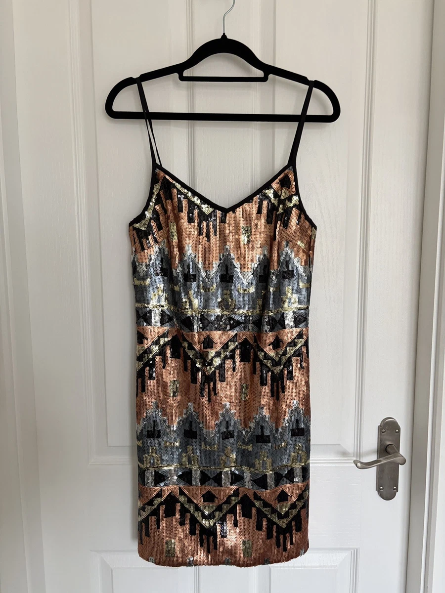 miss selfridge gold sequin dress Gold Sequin Halter Backless Prom Dress SL30194
