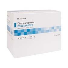 McKesson General Purpose Drape White 18 W X 26 L Inch 25-517 50 per Box