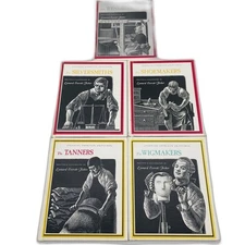 VTG Set Of 5 books hardcover Colonial American Craftsman Leonard Everett Fishe