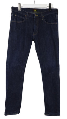 LEE Luke Jeans Men's W33/L32 Blue Denim Slim Fit Stretched Zip Fly