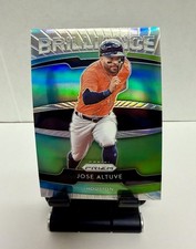 2020 Panini Prizm - Brilliance Jose Altuve #B-7 Green Refractor Houston Astros