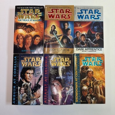 Lot Of 6 Star Wars Paperbacks Corellian Trilogy Blockbuster Saga Truce At Sakura