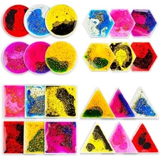 Liquid Sensory Soft Gel Toys: 24-Piece Set, Multi-Shape Sensory Fidget Toys, ...