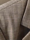 Women's Harve Benard Size 12 Black Grey Glen Plaid Wool One Button Blazer — photo 4