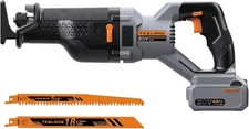Teslong 20V Brushless Variable Speed Reciprocating Saw with 4000mAh Battery