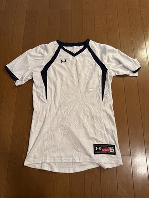 New UA Under Armour Women's  Power Alley Fitted Jersey Small White 1276291