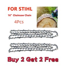 4Pcs 16 inch Chainsaw Saw Chain Blade 3/8LP ....