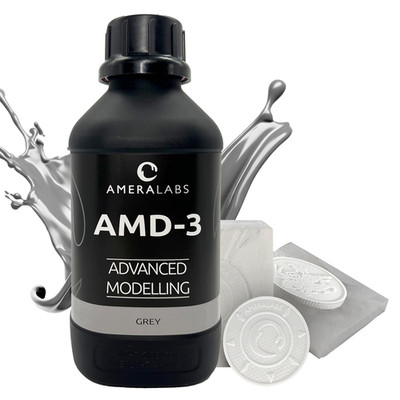 High-Resolution 3D Printer Resin for LCD/DLP - 1Kg Grey, 405Nm UV-Curing