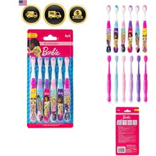 6 Pack Barbie Toothbrushes for Kids, Children's Toothbrushes, Soft Bristle To...