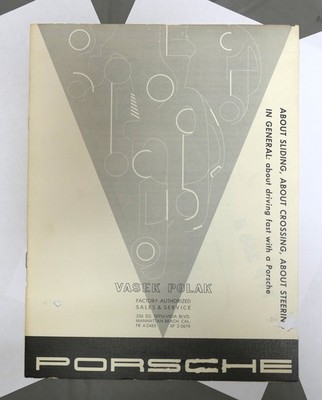Vasek Polak Porsche 356B Marketing Brochure - About Driving Fast With a Porsche