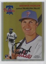 2023 Topps Chrome Platinum Anniversary Refractor Brewer Hicklen #128 0i4k