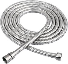 HOMEIDEAS 118 Inches Shower Hose, 10 Feet Extra Long 304 Stainless Steel Handhel