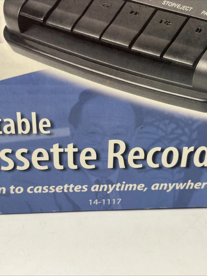 Grabadora de cinta de casete portátil RadioShack CTR-111 14-1117 caja abierta nueva Foto 4 de 4