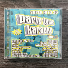 Party Tyme Karaoke: Super Hits 26 by Various- CDG and Lyric Book Included